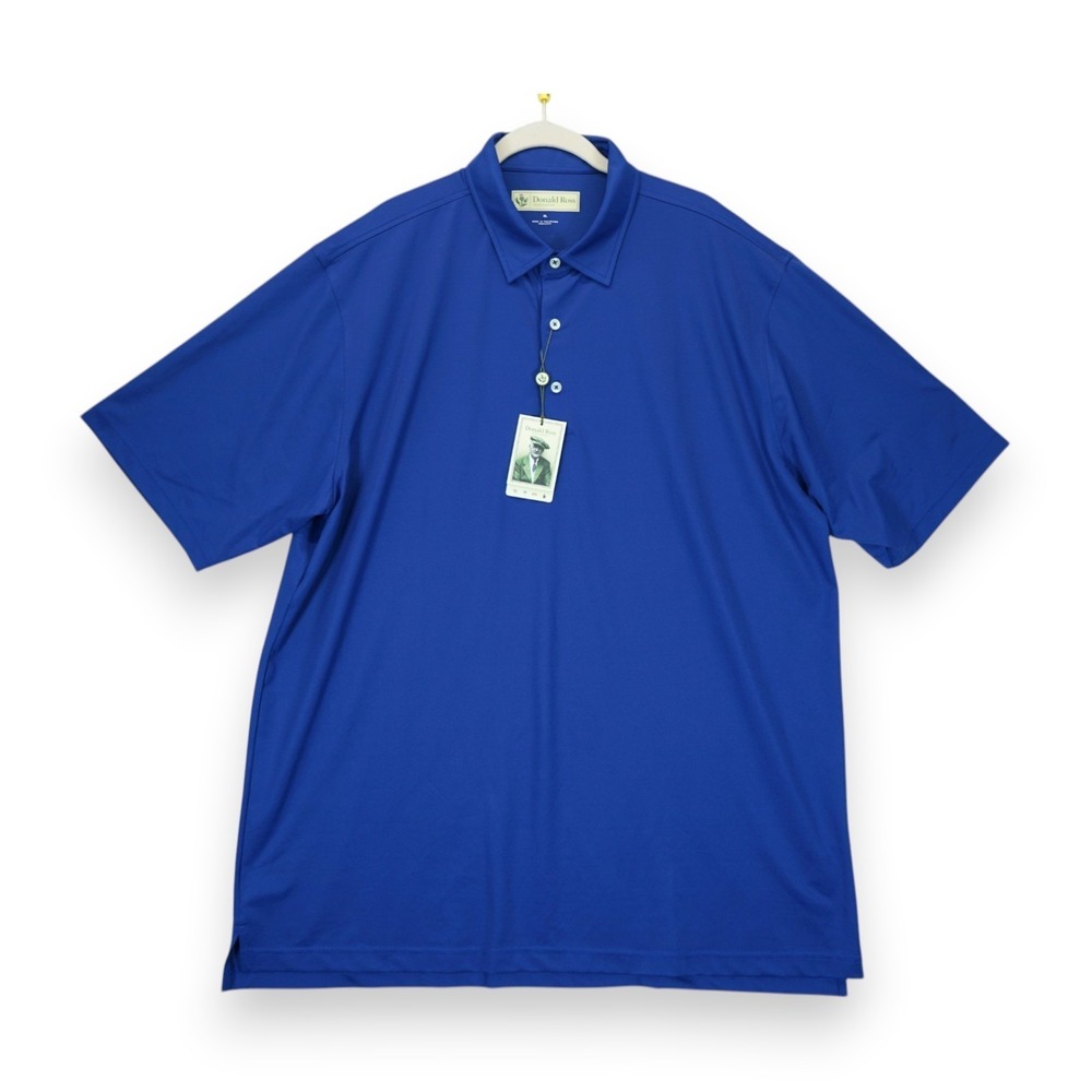 NWT Donald Ross Men's Golf Polo Shirt Sportswear Blue